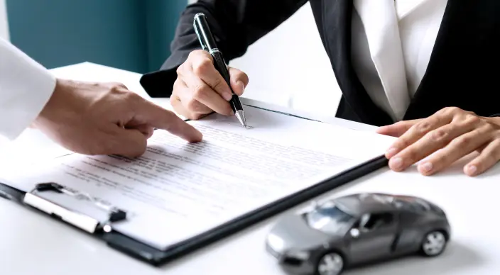 Изображение подписания документов.